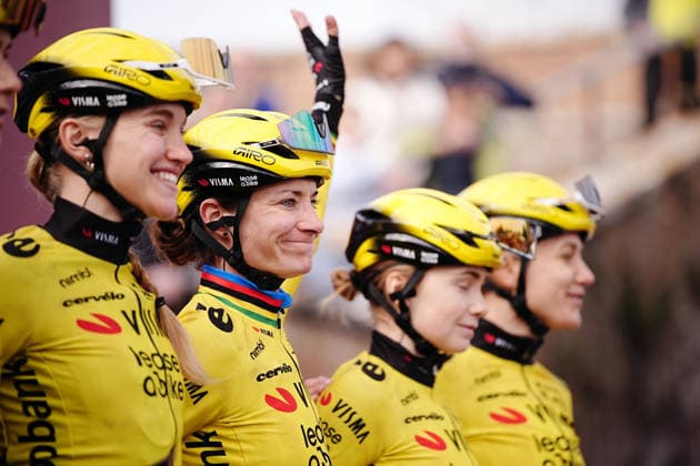 VOS Marianne during the Strade Bianche Woman Elite (White Roads) a 133 km one day race from and to Siena (Tuscany), Italy - Saturday March 7, 2025 - - cycling  Copyright: xMarcoxAlpozzi xLaPressex