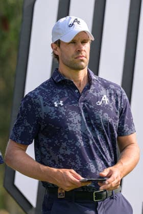 March 7, 2026, Hong Kong, Hong Kong Sar, China: Germanys Thomas DETRY holds the individual leaders position in the 3rd Round. LIV Golf Hong Kong 2026 Hong Kong China - ZUMAr144 20260307_zap_r144_032 Copyright: xJaynexRussellx