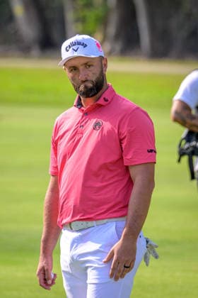 March 7, 2026, Hong Kong, Hong Kong Sar, China: Spains Jon Rahm is on the leaderboard despite loosing a ball on the 10th that hit the bridge and entered the water.. LIV Golf Hong Kong 2026 Hong Kong China - ZUMAr144 20260307_zap_r144_039 Copyright: xJaynexRussellx