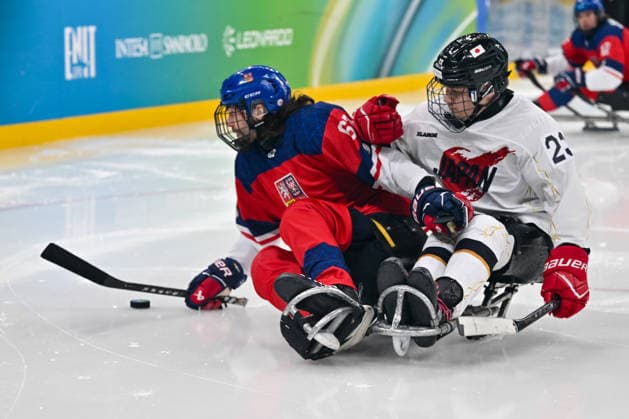 Team Czechia and Team Japan in action during the Paralympic Games Milano-Cortina 2026, Ice hockey, Eishockey match between Czechia vs Japan on March 6, 2026 at Arena di Verona in Verona, Italy during Paralympic Winter games, Winterspiele,Spiele, Summer games MILANO-CORTINA 2026 - Para ice hockey - Czechia vs Japan, Olympic Winter Games Milano-Cortina 2026 in Milano, Italy, March 07 2026  Copyright: xAlessioxMarini IPAxSportx xipa-agency.netx xx IPA_72496702 IPA_Agency_IPA72496702
