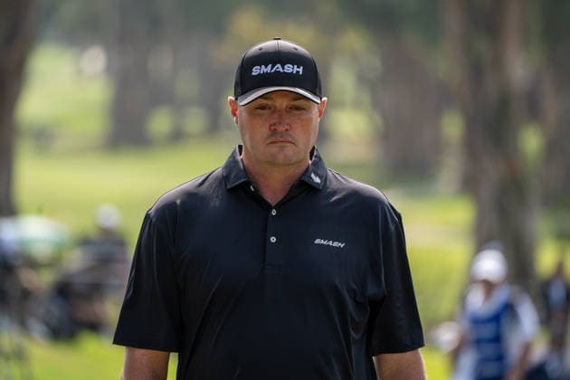 HONGKONG LIV-GOLF American professional golfer, Jason Kokrak during a game in Fanling Golf Course where LIV Golf Hong Kong is being held in Hong Kong, March 7, 2026. NEXPHER Vernon Yuen HONG KONG