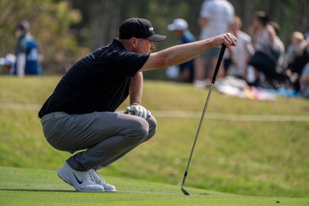 HONGKONG LIV-GOLF American professional golfer, Jason Kokrak during a game in Fanling Golf Course where LIV Golf Hong Kong is being held in Hong Kong, March 7, 2026. NEXPHER Vernon Yuen HONG KONG