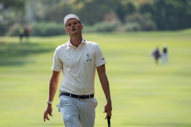 HONGKONG LIV-GOLF Polish professional golfer, Adrian Meronk during a game in Fanling Golf Course where LIV Golf Hong Kong is being held in Hong Kong, March 7, 2026. NEXPHER Vernon Yuen HONG KONG
