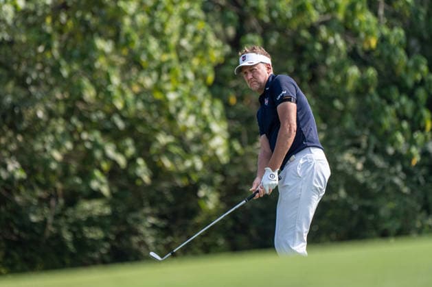 HONGKONG LIV-GOLF English professional golfer, Ian Poulter during a game in Fanling Golf Course where LIV Golf Hong Kong is being held in Hong Kong, March 7, 2026. NEXPHER Vernon Yuen HONG KONG
