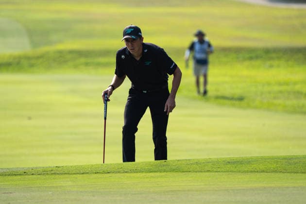 HONGKONG LIV-GOLF Mexican professional golfer, Carlos Ortiz during a game in Fanling Golf Course where LIV Golf Hong Kong is being held in Hong Kong, March 7, 2026. NEXPHER Vernon Yuen HONG KONG