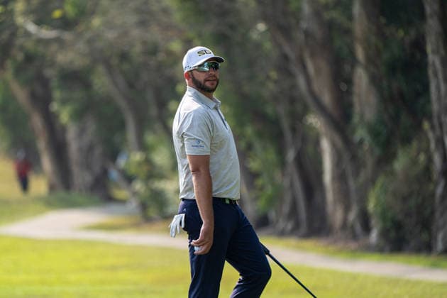HONGKONG LIV-GOLF South African professional golfer, Dean Burmester during a game in Fanling Golf Course where LIV Golf Hong Kong is being held in Hong Kong, March 7, 2026. NEXPHER Vernon Yuen HONG KONG