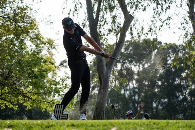 HONGKONG LIV-GOLF Mexican professional golfer, Carlos Ortiz during a game in Fanling Golf Course where LIV Golf Hong Kong is being held in Hong Kong, March 7, 2026. NEXPHER Vernon Yuen HONG KONG