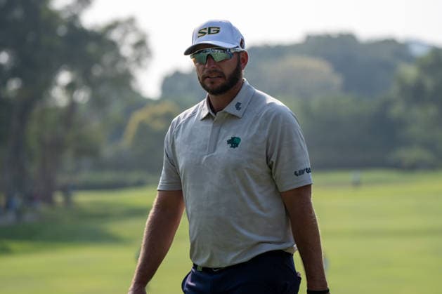 HONGKONG LIV-GOLF South African professional golfer, Dean Burmester during a game in Fanling Golf Course where LIV Golf Hong Kong is being held in Hong Kong, March 7, 2026. NEXPHER Vernon Yuen HONG KONG