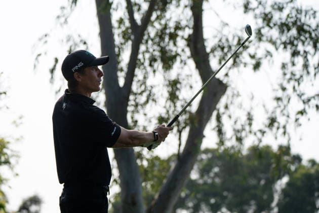 HONGKONG LIV-GOLF Mexican professional golfer, Carlos Ortiz during a game in Fanling Golf Course where LIV Golf Hong Kong is being held in Hong Kong, March 7, 2026. NEXPHER Vernon Yuen HONG KONG