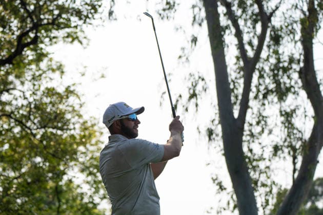 HONGKONG LIV-GOLF South African professional golfer, Dean Burmester during a game in Fanling Golf Course where LIV Golf Hong Kong is being held in Hong Kong, March 7, 2026. NEXPHER Vernon Yuen HONG KONG
