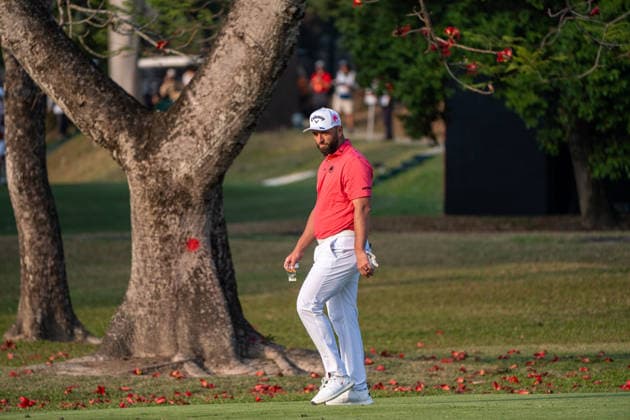 HONGKONG LIV-GOLF Spanish professional golfer, Jon Rahm during a game in Fanling Golf Course where LIV Golf Hong Kong is being held in Hong Kong, March 7, 2026. NEXPHER Vernon Yuen HONG KONG