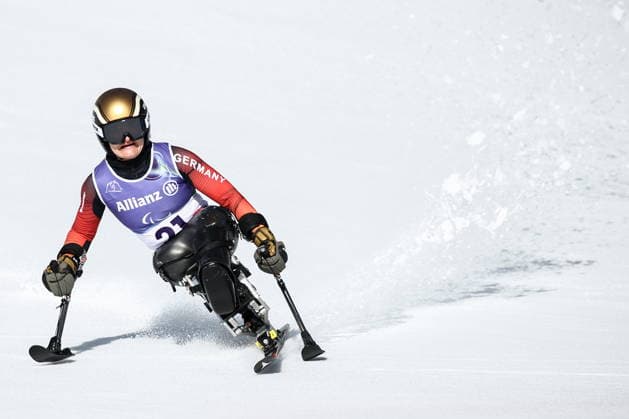 ITALY, VENETO - MARCH 7, 2026: Anna-Lena Forster of Germany competes in the women s downhill sit-skiing event during the 2026 Winter Paralympic Games on the Olympia delle Tofane of the Tofane Alpine Skiing Centre in Cortina d Ampezzo, Province of Belluno 2026 Winter Paralympics: Para-Alpine Skiing  - ZUMAt113 20260307_zaa_t113_142 Copyright: xMikhailxTereshchenkox