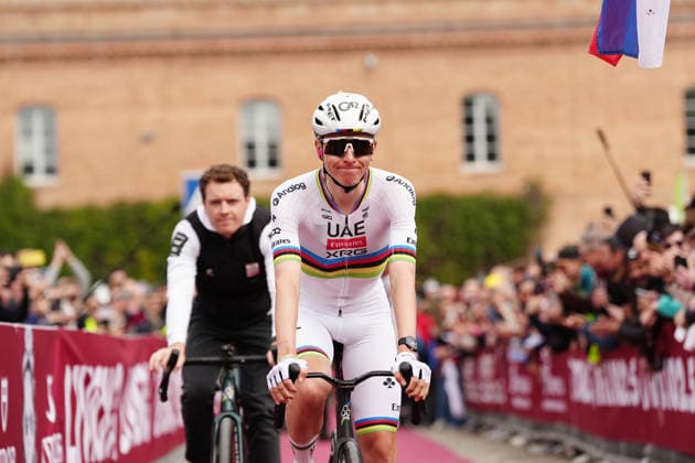 POGACAR Tadej during the Strade Bianche (White Roads) a 203 km one day cycling race from and to Siena (Tuscany), Italy - Saturday March 7, 2025 - - cycling  Copyright: xMassimoxPaolone LaPressex