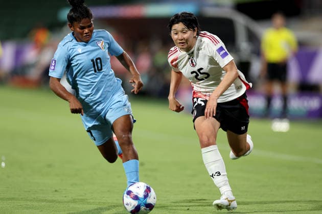 Football, Women, Asian Cup, India - Japan