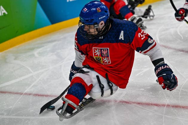 GIOCHI OLIMPICI - Olimpiadi Invernali Milano-Cortina 2026 - Paralympic Winter games, Winterspiele,Spiele, Summer games MILANO-CORTINA 2026 - Para Ice hockey, Eishockey - Czechia vs Japan Team Czechia player in action during the Paralympic Games Milano-Cortina 2026, Ice Hockey match between Czechia vs Japan on March 6, 2026 at Arena di Verona in Verona, Italy during Paralympic WINTER GAMES MILANO-CORTINA 2026 - Para ice hockey - Czechia vs Japan, Olympic Winter Games Milano-Cortina 2026 in Milano, Italy, March 07 2026 Cortina D Ampezzo Italy  Copyright: xIPAxSport ABACAx