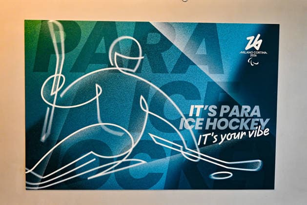 GIOCHI OLIMPICI - Olimpiadi Invernali Milano-Cortina 2026 - Paralympic Winter games, Winterspiele,Spiele, Summer games MILANO-CORTINA 2026 - Para Ice hockey, Eishockey - Czechia vs Japan Banner of Para Ice Hockey during the Paralympic Games Milano-Cortina 2026, Ice Hockey match between Czechia vs Japan on March 6, 2026 at Arena di Verona in Verona, Italy during Paralympic WINTER GAMES MILANO-CORTINA 2026 - Para ice hockey - Czechia vs Japan, Olympic Winter Games Milano-Cortina 2026 in Milano, Italy, March 07 2026 Cortina D Ampezzo Italy  Copyright: xIPAxSport ABACAx