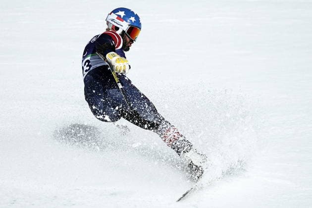 ITALY, VENETO - MARCH 7, 2026: Patrick Halgren of the United States competes in the men s downhill skiing event during the 2026 Winter Paralympic Games on the Olympia delle Tofane of the Tofane Alpine Skiing Centre in Cortina d Ampezzo, Province of Belluno 2026 Winter Paralympics: Para-Alpine Skiing  - ZUMAt113 20260307_zaa_t113_254 Copyright: xMikhailxTereshchenkox