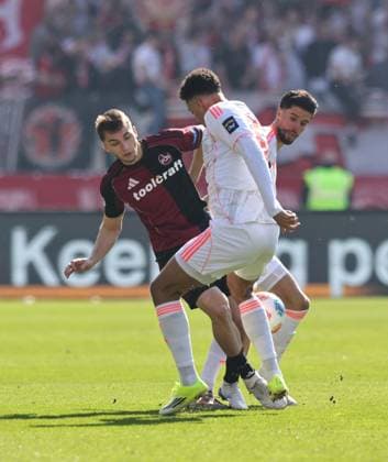 07 03 2026 Soccer Season 2025 2026 2 Soccer Bundesliga 25 Matchday 1 FC Nürnberg FCN Club Fortuna Düsseldorf F95 Sportfoto Zink DaMa xdaxmax DFL regulations prohibit any use of photographs as image sequences and or quasi video only for editorial use Adam Markhiev 6, 1 FC Nürnberg FCN Emmanuel Iyoha 19, Fortuna Düsseldorf F95 Anouar El Azzouzi 8, Fortuna Düsseldorf F95