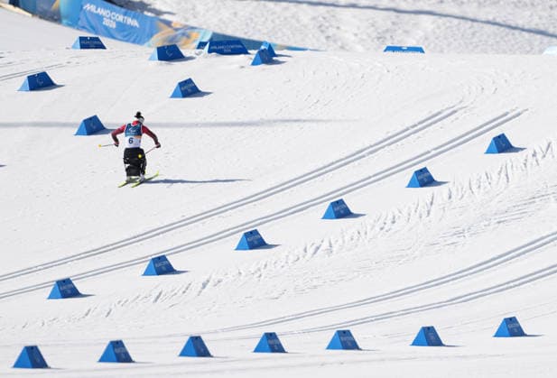 (260307) -- TESERO, March 7, 2026 -- Shan Yilin of China competes during the women s sprint sitting final of para biathon at the Milan-Cortina 2026 Paralympic Winter games, Winterspiele,Spiele, Summer games in Tesero, Italy, March 7, 2026. ) (SP)ITALY-TESERO-PARALYMPIC WINTER GAMES-PARA BIATHLON-WOMEN S SPRINT SITTING HouxZhaokang 