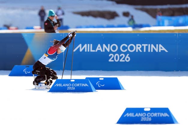 (260307) -- TESERO, March 7, 2026 -- Zhai Yuxin of China competes during the women s sprint sitting final of para biathon at the Milan-Cortina 2026 Paralympic Winter games, Winterspiele,Spiele, Summer games in Tesero, Italy, March 7, 2026. ) (SP)ITALY-TESERO-PARALYMPIC WINTER GAMES-PARA BIATHLON-WOMEN S SPRINT SITTING HouxZhaokang 
