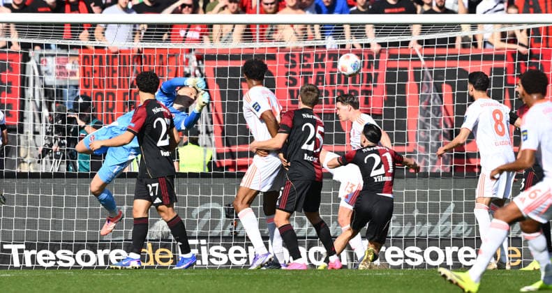 07 03 2026 Soccer Season 2025 2026 2 Soccer Bundesliga 25 Matchday 1 FC Nürnberg FCN Club Fortuna Düsseldorf F95 Sportfoto Zink xwoxzix DFL regulations prohibit any use of photographs as image sequences and or quasi video only for editorial use Jan Reichert 1, 1 FC Nürnberg FCN wehrt ab