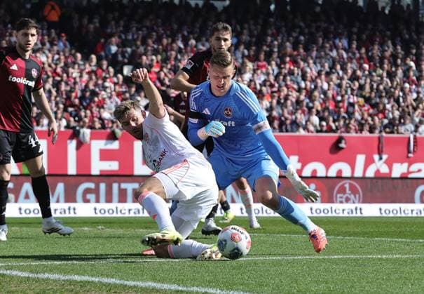 07 03 2026 Soccer Season 2025 2026 2 Soccer Bundesliga 25 Matchday 1 FC Nürnberg FCN Club Fortuna Düsseldorf F95 Sportfoto Zink DaMa xdaxmax DFL regulations prohibit any use of photographs as image sequences and or quasi video only for editorial use Christopher Lenz 3, Fortuna Düsseldorf F95 Jan Reichert 1, 1 FC Nürnberg FCN