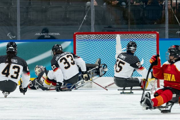 Para Ice hockey, Eishockey - Millano Cortina 2026 Winter Paralympics: Day 1 Para Ice Hockey - Milano Cortina 2026 Winter Paralympics: Day 1 MILANO SANTAGIULIA ICE HOCKEY ARENA MILANO, ITALY - MARCH 7: Preliminary Round - Group A China - Germany Goali KUNST Simon (No. 47, Athlet, Goalkeeper, 03.08.1986, Club Hannover Ice Lions) in action Team Para Ice Hockey Germany is playing China on March 7 at the Milano Santagiulia Ice Hockey Arena at day 1 of the Milano Cortina 2026 Winter Paralympics. (Photo by RALF KUCKUCK) Copyright 2026 Ralf Kuckuck
