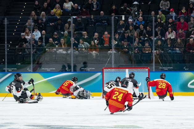 Para Ice hockey, Eishockey - Millano Cortina 2026 Winter Paralympics: Day 1 Para Ice Hockey - Milano Cortina 2026 Winter Paralympics: Day 1 MILANO SANTAGIULIA ICE HOCKEY ARENA MILANO, ITALY - MARCH 7: Preliminary Round - Group A China - Germany Team Para Ice Hockey Germany is playing China on March 7 at the Milano Santagiulia Ice Hockey Arena at day 1 of the Milano Cortina 2026 Winter Paralympics. (Photo by RALF KUCKUCK) Copyright 2026 Ralf Kuckuck