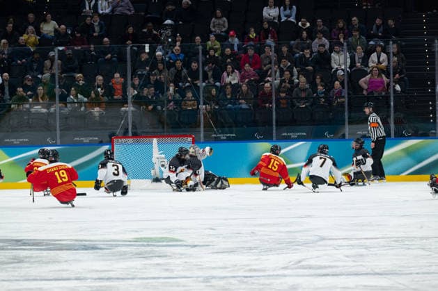 Para Ice hockey, Eishockey - Millano Cortina 2026 Winter Paralympics: Day 1 Para Ice Hockey - Milano Cortina 2026 Winter Paralympics: Day 1 MILANO SANTAGIULIA ICE HOCKEY ARENA MILANO, ITALY - MARCH 7: Preliminary Round - Group A China - Germany Team Para Ice Hockey Germany is playing China on March 7 at the Milano Santagiulia Ice Hockey Arena at day 1 of the Milano Cortina 2026 Winter Paralympics. (Photo by RALF KUCKUCK) Copyright 2026 Ralf Kuckuck
