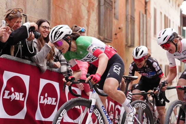 LONGO BORGHINI Elisa during the Strade Bianche Woman Elite (White Roads) a 133 km one day race from and to Siena (Tuscany), Italy - Saturday March 7, 2025 - - cycling  Copyright: xMassimoxPaolone LaPressex