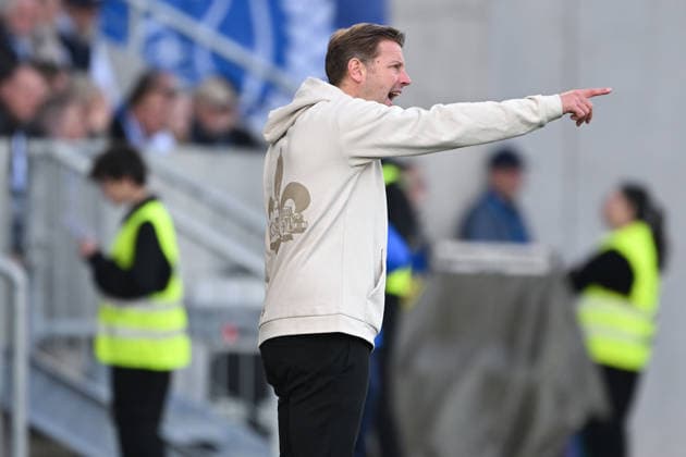 Florian Kohfeldt SV Darmstadt 1898, Coach gestures, GER, SV Darmstadt 98 vs Holstein Kiel, Soccer 2 Bundesliga, 25 Matchday, Season 2025 2026, 07 03 2026 DFL regulations prohibit any use of photographs as image sequences and or quasi video GER, SV Darmstadt 98 vs Holstein Kiel, Soccer 2 Bundesliga, 25 Matchday, Season 2025 2026 Darmstadt Copyright: xEibner-Pressefoto FlorianxWiegandx EP_FWD