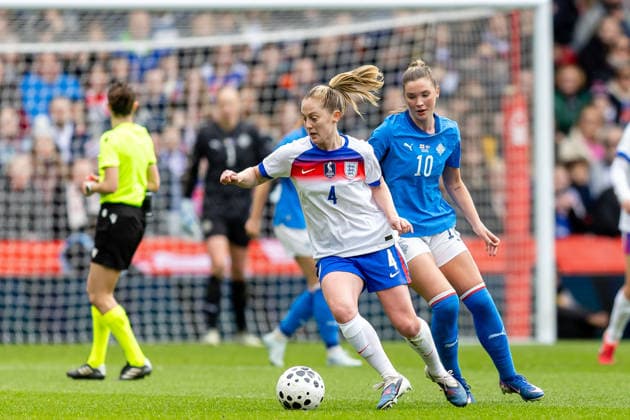 England Women v Iceland Women, FIFA Women s World UEFA Cup, Group A England Women Keira Walsh in action during the FIFA Women s World UEFA Cup match between England Women and Iceland Women at the City Ground, Nottingham, UK on 7 March 2026. Nottingham City Ground Nottinghamshire UK Editorial use only , Copyright: xManjitxNarotrax PSI-23851-0027