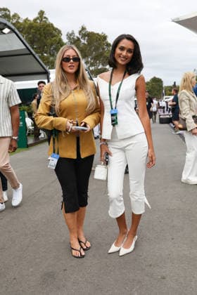 March 7, 2026: SOPHIE MILNER and SIERRA JEH attends the 2026 Australian Formula 1 Grand Prix on March 07, 2026 in Melbourne, Australia - ZUMAa155 20260307_aaa_a155_156 Copyright: xChristopherxKhouryx