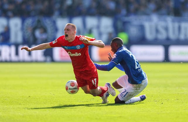 07 03 2026, Soccer 2 Bundesliga, SV Darmstadt 98 Holstein Kiel, emonline, emspor, despor, v l , Ivan Nekic Holstein Kiel , Merveille Papela SV Darmstadt 98 DFL DFB REGULATIONS PROHIBIT ANY USE OF PHOTOGRAPHS AS IMAGE SEQUENCES AND OR QUASI VIDEO xdcx Copyright: HMBxMedia Claus
