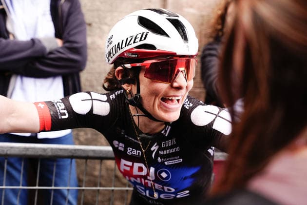 CHABBEY Elise of FDJ UNITED - SUEZ team winner of the Strade Bianche Woman Elite (White Roads) a 133 km one day race from and to Siena - Tuscany,- Saturday March 7, 2025, Italy. - cycling  Copyright: xMarcoxAlpozzi xLaPressex