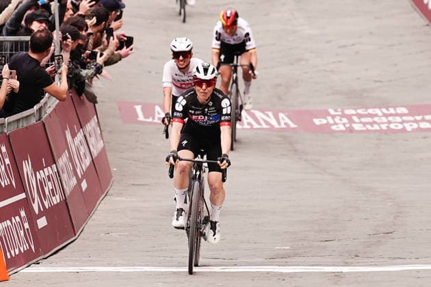 CHABBEY Elise of FDJ UNITED - SUEZ team winner of the Strade Bianche Woman Elite (White Roads) a 133 km one day race from and to Siena - Tuscany,- Saturday March 7, 2025, Italy. - cycling  Copyright: xMarcoxAlpozzi xLaPressex