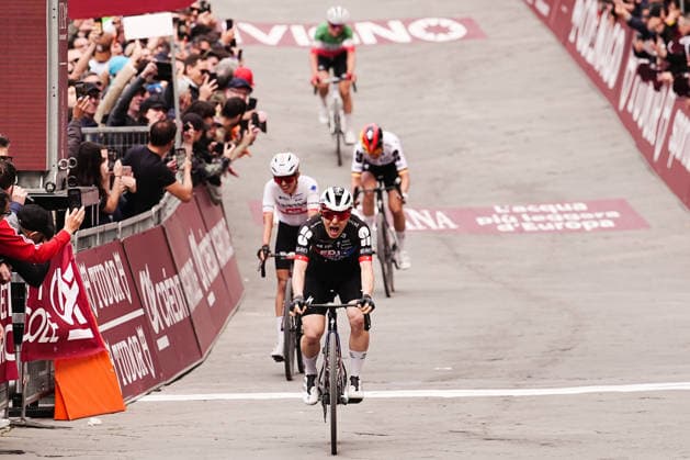 CHABBEY Elise of FDJ UNITED - SUEZ team winner of the Strade Bianche Woman Elite (White Roads) a 133 km one day race from and to Siena - Tuscany,- Saturday March 7, 2025, Italy. - cycling  Copyright: xMarcoxAlpozzi xLaPressex