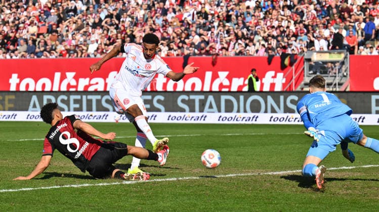 07 03 2026 Soccer Season 2025 2026 2 Soccer Bundesliga 25 Matchday 1 FC Nürnberg FCN Club Fortuna Düsseldorf F95 Sportfoto Zink xwoxzix DFL regulations prohibit any use of photographs as image sequences and or quasi video only for editorial use Klaus Sima Suso 46, Fortuna Düsseldorf F95 Henri Koudossou 8, 1 FC Nürnberg FCN Jan Reichert 1, 1 FC Nürnberg FCN Chance Torchance