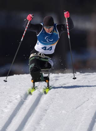 (260307) -- TESERO, March 7, 2026 -- Liu Zixu of China competes during the men s sprint sitting final of para biathon at the Milan-Cortina 2026 Paralympic Winter games, Winterspiele,Spiele, Summer games in Tesero, Italy, March 7, 2026. ) (SP)ITALY-TESERO-PARALYMPIC WINTER GAMES-PARA BIATHLON-MEN S SPRINT SITTING CaixYang 