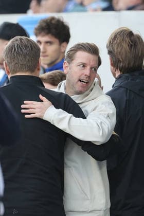 07 03 2026, xtvx, Fußball 2 Bundesliga, SV Darmstadt 98 Holstein Kiel v l Trainer Florian Kohfeldt SV Darmstadt 98 nach dem Spiel, after the match DFL DFB REGULATIONS PROHIBIT ANY USE OF PHOTOGRAPHS as IMAGE SEQUENCES and or QUASI VIDEO Darmstadt