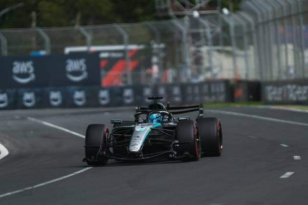 Formula 1 Qatar Airways Australian Grand Prix 2026 Levi Erb OVERTAKE MAXPPP - Melbourne 07 03 2026 63 RUSSELL George (gbr), Mercedes-AMG PETRONAS Formula One Team, action at the Formula 1 Qatar Airways Australian Grand Prix 2026, the 1st round of the 2026 FIA Formula 1 World Championship, WM, Weltmeisterschaft at the Albert Park Circuit in Melbourne, Australia, from 5 to 8 March 2026 Melbourne Albert Park Circuit Australia  Copyright: xOVERTAKE MAXPPPxLevixErbx OVT202603079969 OVT202603079969