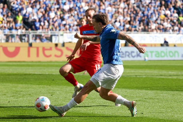 2026 03 07 xjfx 2 Bundesliga SV Darmstadt 98 Holstein Kiel v l , Luca Marseiler SV Darmstadt 98 in aktion, in action, DFL DFB REGULATIONS PROHIBIT ANY USE OF PHOTOGRAPHS as IMAGE SEQUENCES and or QUASI VIDEO Copyright: JoaquimxFerreira