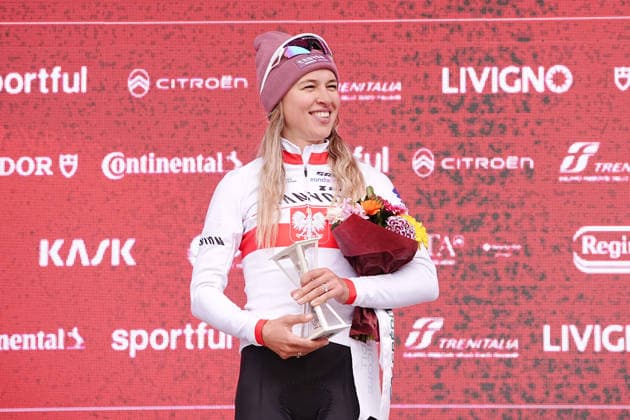 Katarzyna Niewiadoma (Canyon SRAM zondacrypto) during the Strade Bianche Woman Elite (White Roads) a 133 km one day race from and to Siena - Tuscany,- Saturday March 7, 2025, Italy. - cycling  Copyright: xMarcoxAlpozzi xLaPressex