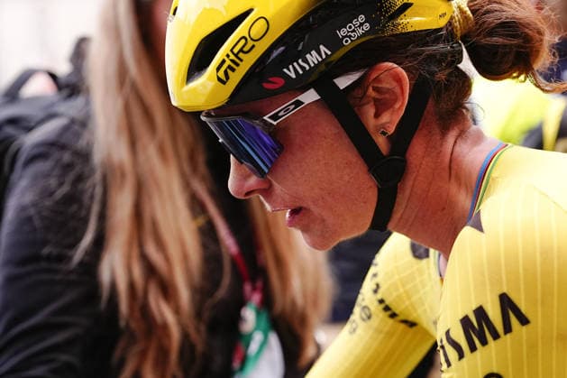 Marianne Vos after during the Strade Bianche Woman Elite (White Roads) a 133 km one day race from and to Siena - Tuscany,- Saturday March 7, 2025, Italy. - cycling  Copyright: xMarcoxAlpozzi xLaPressex
