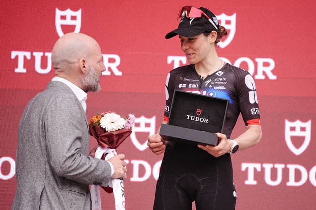 CHABBEY Elise of FDJ UNITED - SUEZ team winner of the Strade Bianche Woman Elite (White Roads) a 133 km one day race from and to Siena - Tuscany,- Saturday March 7, 2025, Italy. - cycling  Copyright: xMarcoxAlpozzi xLaPressex