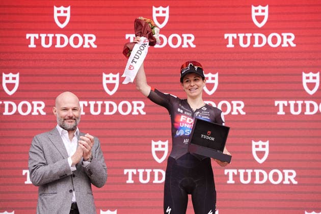 CHABBEY Elise of FDJ UNITED - SUEZ team winner of the Strade Bianche Woman Elite (White Roads) a 133 km one day race from and to Siena - Tuscany,- Saturday March 7, 2025, Italy. - cycling  Copyright: xMarcoxAlpozzi xLaPressex