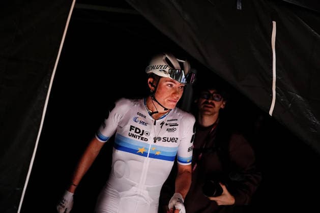 Demi Vollering of FDJ UNITED - SUEZ after the Strade Bianche Woman Elite (White Roads) a 133 km one day race from and to Siena - Tuscany,- Saturday March 7, 2025, Italy. - cycling  Copyright: xMarcoxAlpozzi xLaPressex