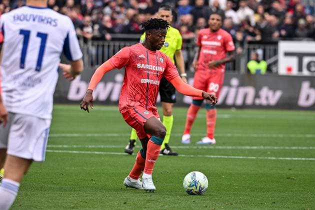 Ibrahim Sulemana of Cagliari Calcio during Cagliari Calcio vs Como 1907, Italian soccer Serie A match in Cagliari, Italy, March 07 2026  Copyright: xLuigixCanu IPAxSportx xipa-agency.netx xx IPA_72509762 IPA_Agency_IPA72509762