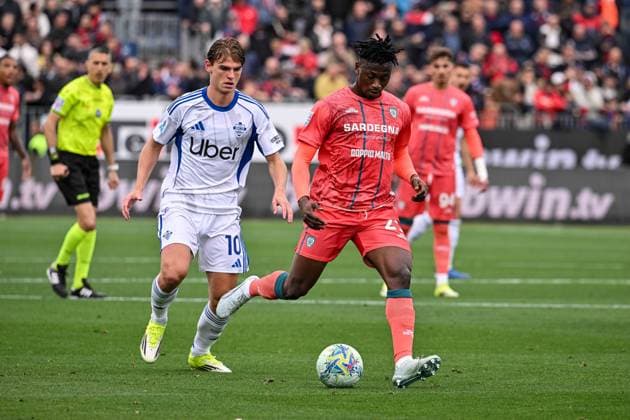 Ibrahim Sulemana of Cagliari Calcio during Cagliari Calcio vs Como 1907, Italian soccer Serie A match in Cagliari, Italy, March 07 2026  Copyright: xLuigixCanu IPAxSportx xipa-agency.netx xx IPA_72509767 IPA_Agency_IPA72509767