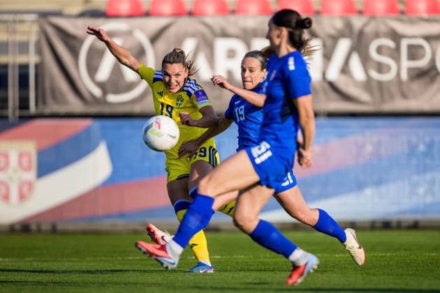 260307 Johanna Rytting Kaneryd of Sweden during the FIFA Women™s World Cup Qualifier football match between Serbia and Sweden on March 7, 2026 in Stara Pazova. Photo: Ludvig Thunman BILDBYRAN kod LT LT0784 fotboll football soccer fotball vm-kval kval fifa womens world cup qualifier qualifier serbien serbia sverige sweden dam bbeng *** 260307 Johanna Rytting Kaneryd of Sweden during the FIFA Women™s World Cup Qualifier football match between Serbia and Sweden on March 7, 2026 in Stara Pazova Photo Ludvig Thunman BILDBYRAN code LT LT0784 fotboll football soccer fotball vm kval kval fifa womens world cup qualifier qualifier serbien serbia sverige sweden dam bbeng  Copyright: LUDVIGxTHUNMAN BB260307LT048